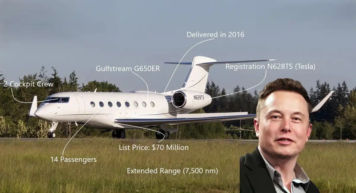 elon musk airplane