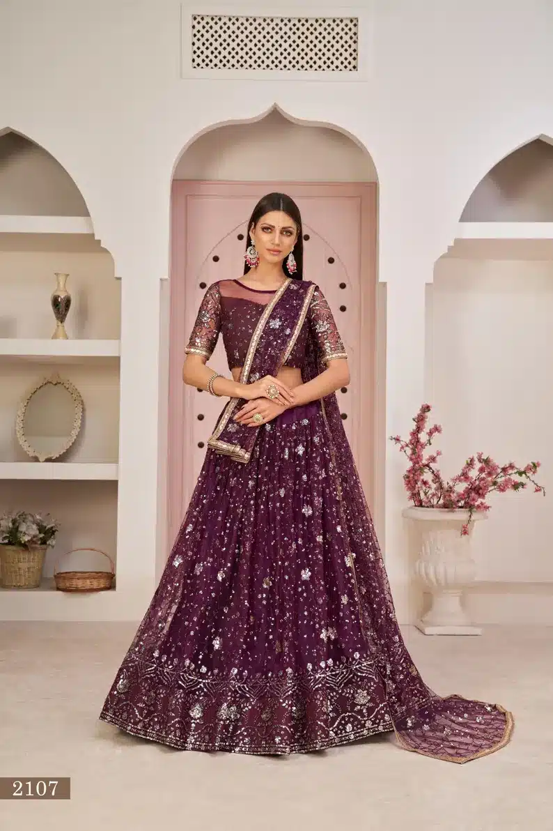 Auraalcove’s Lehenga : USA Brides & Bridesmaids