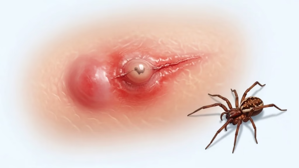 brown recluse bite