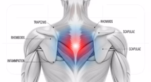Pain between scapula