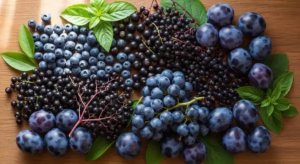 blue fruits