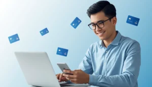 Perpay credit card review showing online shopping and credit building concept