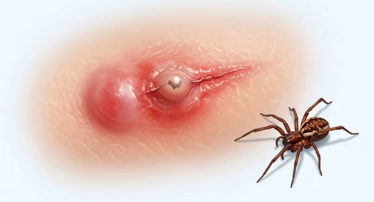 brown recluse bite